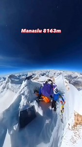 6.5K views · 7.4K reactions | Top of Mt. Manaslu : Peeking over the...