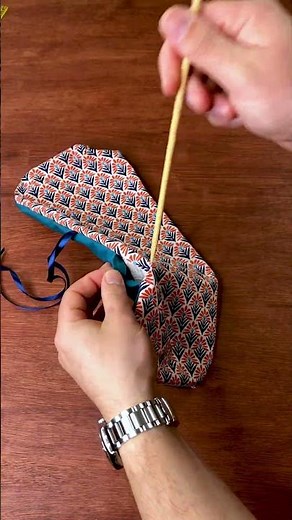 Super simple cutlery pouch #sewingtutorial #diy #sewing