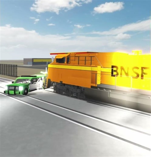 Train vs Car | Roblox Car Crash Studio 2/3