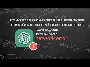 Como usar o ChatGPT para responder questões de matemática e quais suas limitações.