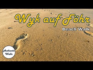 [4K] Relaxing Evening Beach Walk at Wyk Südstrand | Island of Föhr, Germany 🏖️🏝️