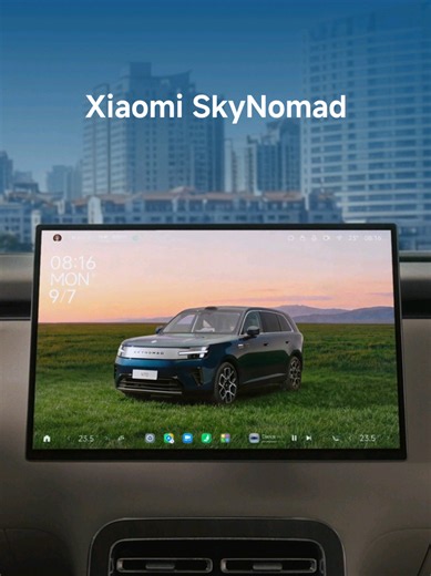 Xiaomi SkyNomad, equipped with Xiaomi HyperOS-powered smart cabin across the entire range. The in-car system boots fast, starts fast, and upgrades fast, delivering a smooth and seamless experience. AI Voice Assistant, completing scene changes with just one sentence. More smart experiences. See you on September 7th, 19:00 (GMT 8). Please note that Xiaomi SkyNomad is announced in 2026 and currently only available in the Chinese Mainland. #XiaomiSkyNomad