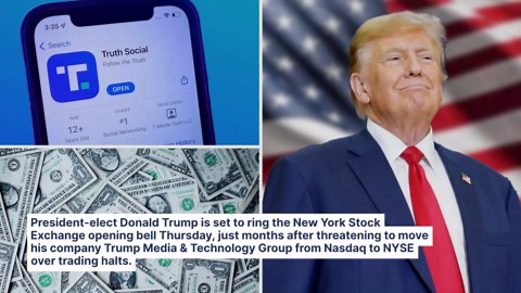 DJT Stock In Focus As Trump Set To Ring NYSE Bell Today: Here's Why President-Elect Once Threatened To Shift Trump Media From Nasdaq