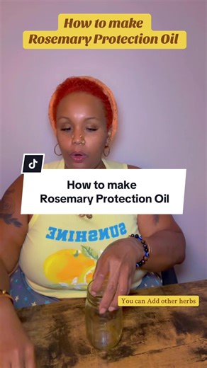 How to make Rosemary Protection Oil #fypシ #fyp #rosemaryoil #protectionoil #spiritualtok