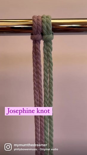 2.1K views · 11 reactions | How to tie a Josephine knot in macrame:...