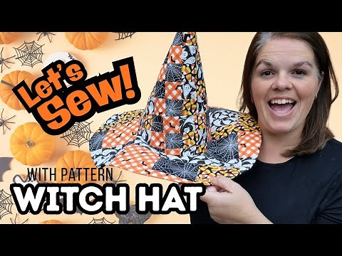 Lets sew a Halloween Witch Hat!
