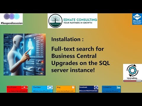 Installing Full-Text Search for Business Central Upgrades on SQL Server.