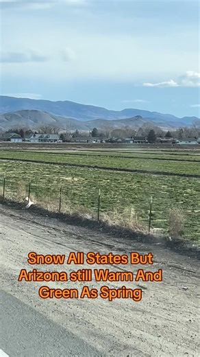 Rafik AteaToulah on Instagram: "Snow All States But Arizona still Warn And Green As Spring"