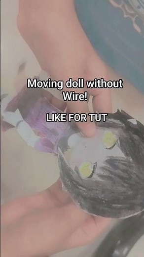 Moving paper doll without Wire! #wasuart #paper #doll #diy #tutorial