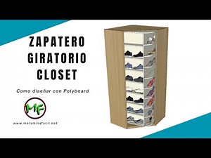 How to make a rotating shoe rack