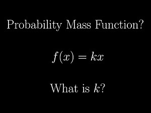 Stat & Prob | Probability Mass Function of a discrete random variable Part 2
