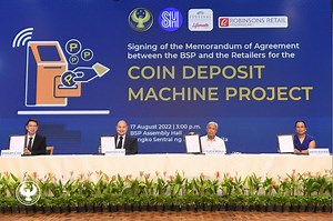 BSP partners with major retailers to deploy coin deposit machines