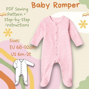 Baby Romper Sewing Pattern: Infant Jumpsuit (PDF Download) - Etsy Australia