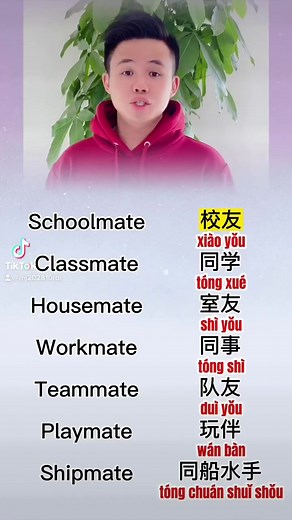 Relationship In Chinese #Relationship #schoolmates #classmate #housemates #workmate #teamm | Teacher Jacky