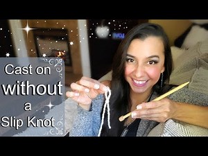 Long tail cast on - WITHOUT using a Slip Knot! RIDICULOUSLY EASY!