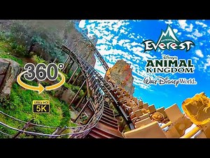 VR 360 5K Expedition Everest Roller Coaster On Ride POV Disney's Animal Kingdom 2022 01 03