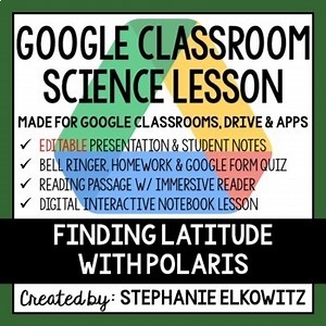 Finding Latitude with Polaris Google Classroom Lesson