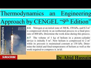 Final T1, T2 and Work done |P 4-6, 4-7|ThermodynamicsAn EngineeringApproachbyCENGEL9thEdition