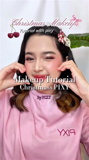 Tutorial Christmas All makeup pakai PIXY, Simple tapi siap bikin momen Natal makin berkesan 💗 #pixycosmetics #pixyindonesia #fypシ #xybcaa #tutorialmakeupchristmass