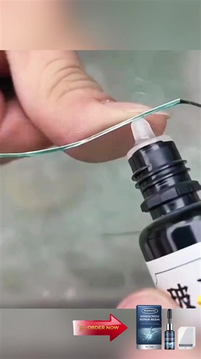 Flying rock hit your windshield? 🪨🚗 Don't spend $500 on a replacement! Watch this repair resin make cracks disappear in seconds! #windshield crack repair kit#glassrepair #carcare #autodetailing #cleantok