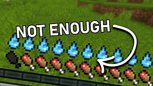 在Minecraft里疯狂加铁栏杆