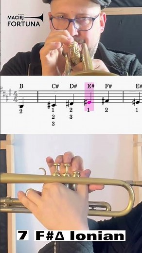 How to play F# Major scale on Trumpet