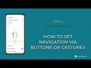 How to Set Navigation via Buttons or Gestures - Oppo [Android 11 - ColorOS 11]