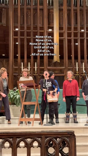 Gwen Lane on Instagram: "Thousands of us sang and came together to raise money for rent relief in Minneapolis and surrounding areas for our neighbors who need help. We are in our tenth week of occupation in Minnesota: people are being detained without cause or due process, peaceful protestors are being arrested, families are going hungry because they're afraid to be targeted, kids are not going to school, and many are unable to pay rent. We ask @mngovernor to issue a rent and eviction moratorium