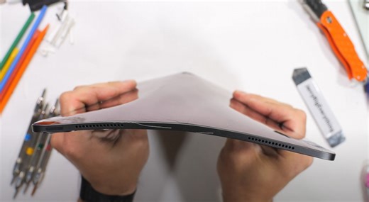 Apple’s Claims Of Its M4 iPad Pro Being Durable Fall Short In Latest Bend Test; 13-Inch Model Snaps From The Charging Port Position