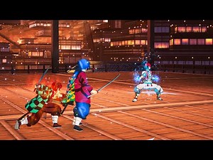 Demon Slayer The Hinokami Chronicles 2 (Infinity Castle) - Tanjiro & Giyu vs Akaza