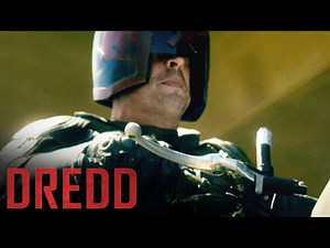 Judge Dredd Chases Down A Car Full of Criminals | Dredd