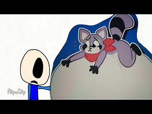 Rambly racoon and Loldy the lion inflation by fruit balloon part 5😊☺💖🎀🌸🌺✨💗