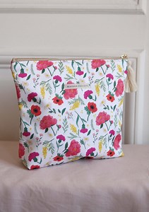Organic Cotton Toiletry Bags - Large Flower Pattern. - Etsy Canada