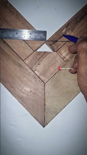 How to Create a Perfect Geometric Wood Inlay #shorts