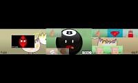 Mix of 3 videos from youtube : (threeparison) bfdi auditions - sparta venom remix