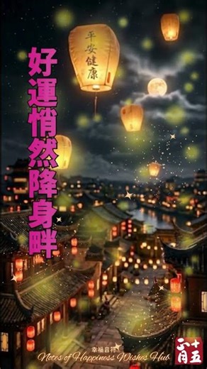 【正月十五】驀然回首燈火處，好運悄然降身畔 ✨ 元宵天燈祈福唯美 BGM｜KiKi 原創音樂[Lantern Festival] Good Luck Quietly Descends ✨#元宵節