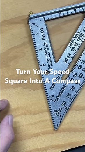 Speed Square Tricks - Makeshift Compass