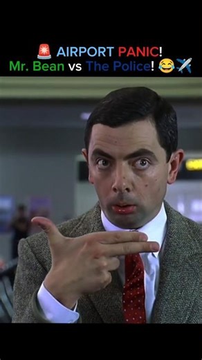✈️🚨 What happens when Mr. Bean goes to the airport? TOTAL CHAOS.