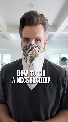 How to properly wear a neckerchief. #mensfashion