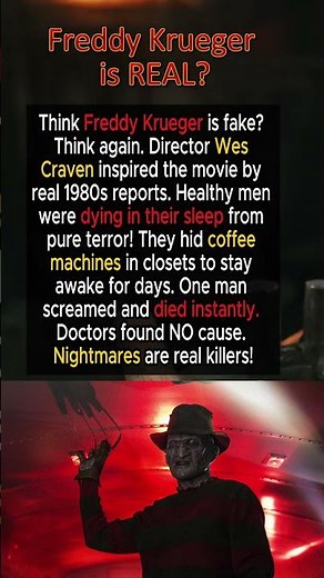 Freddy Krueger is REAL? 😱 | True Story