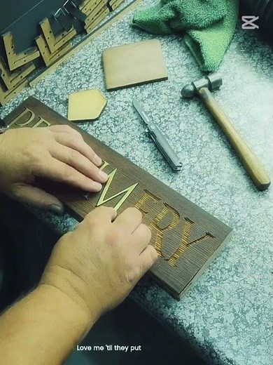 • Laser Inlay Letters in Gold | xTool S1 40W