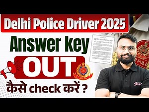 Delhi Police Driver Answer Key 2025 | Delhi Driver Answer Key 2025 OUT | by Gaurav Sir | Testbook