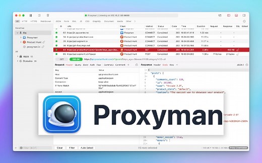 Proxyman 做 HTTP 代理和抓包的简单介绍和演示