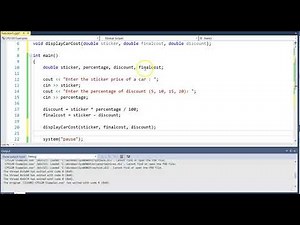Void Function with Value Parameters