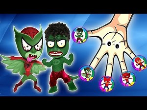 Pj Mask Spiderman Finger Family Nursery Rhymes Lyrics - Finger Family ABC