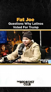 "How are you latino and you voted for Trump?"- Fat Joe Check out the full interview ➡️ https://youtu.be/kAxJm-qUNCY | Breakfast Club