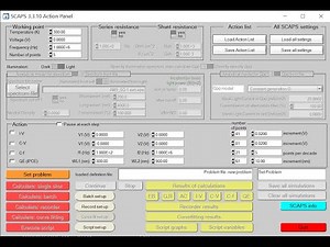 Introduction to SCAPS 1D software