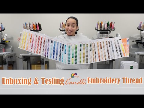 My New Favorite Embroidery Thread Brand | Unboxing and Testing Candle Thread!