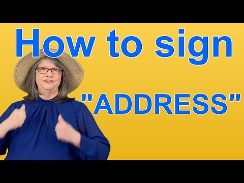 How To Sign ADDRESS — ASL Word Of The Day — Word 258