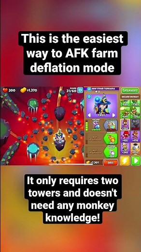 BTD6 - Easiest XP farming method (Infernal AFK Deflation)